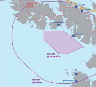 FIGUR 32-11: Reiselivsinteresser innenfor det visuelle influensområdet av Gimsøy nord. Kilde: Smith et al. (2012). 32.12 REISELIV Lofoten er et av Norges aller største nasjonale og internasjonale reisemål (Smith et al.