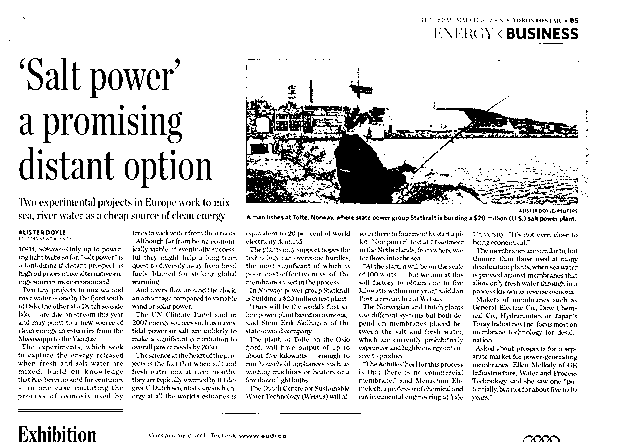 In theory, both techniques use the same energy source and you could in theory get the same amount of energy out, said Sybrand Metz, Eneco and Redstack research group are also making a feasibility