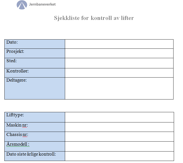 Sjekkliste