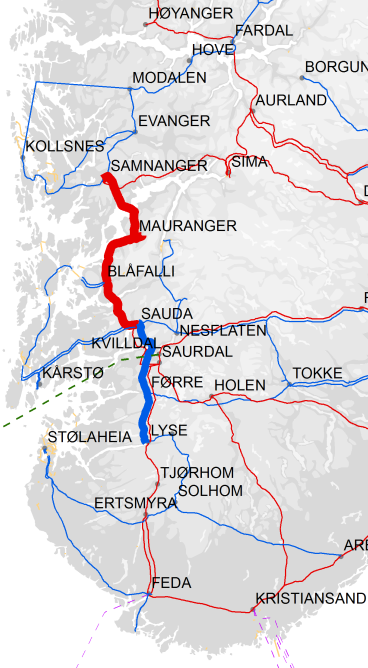 Etter hvert som de gjenværende 300 kv ledningene mellom Sogndal og Samnanger blir oppgradert til 420 kv, vil det være hensiktsmessig å flytte en av de to autotransformatorene til Modalen.