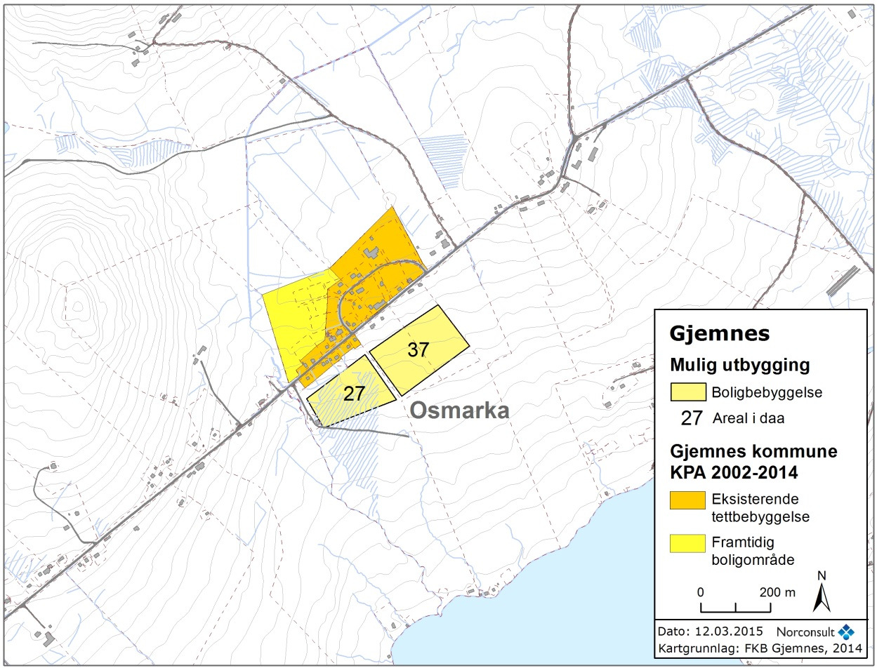 Energiløsninger Beskjedent omfang i utbyggingen gjør at det er mest sannsynlig med tradisjonelle individuelle løsninger. Prisnivå Det må kunne forventes relativt lave tomtepriser.