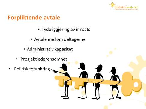 I en kunnskapsoppsummering av nettverk ble det anbefalt å lage en avtale mellom deltagerne. Et dokument som tydeliggjør forventninger og innhold.