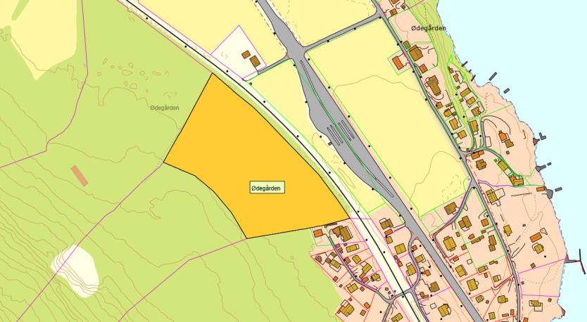 F-7 Ødegården konsekvensutredning Dagens formål: LNF-område Foreslått formål: Fritidsbebyggelse Arealstørrelse: 24 daa Forslagsstiller: T.