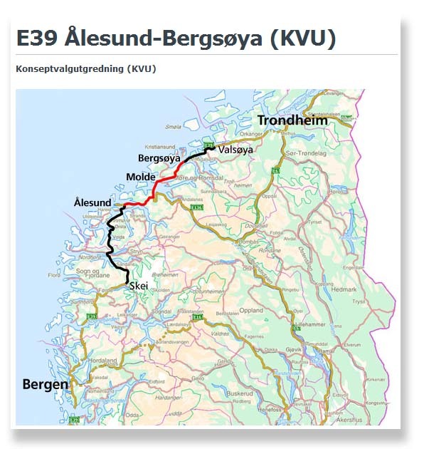 Nordfjord-Kristiansund idag Nordfjord: Isolert og fragmentert Søre Sunnmøre: Integrert Ålesundsområdet: Integrert Moldeområdet: Delvis integrert