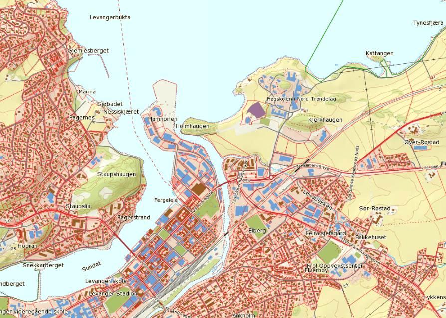 Formålet med planarbeidet Planområdet markert med svart omriss.