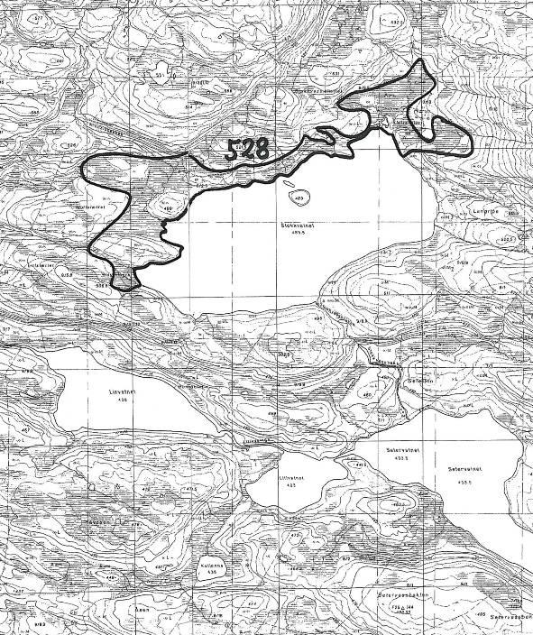 Lok. nr. 528 Stokkvatnet Lokalt viktig: C Naturtype: Rikmyr Utforming: Tilstand: bare mindre deler observert nå, men antas intakt Undersøkt: 13.09.2009, sørvestlige deler.