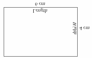 Oppgave 95 (Målinger, -95) U2 Lengde Bredde a. I feltet nedenfor skal du tegne et nytt rektangel. Lengden av dette rektangelet skal være en og en halv ganger lengden av rektangelet over.