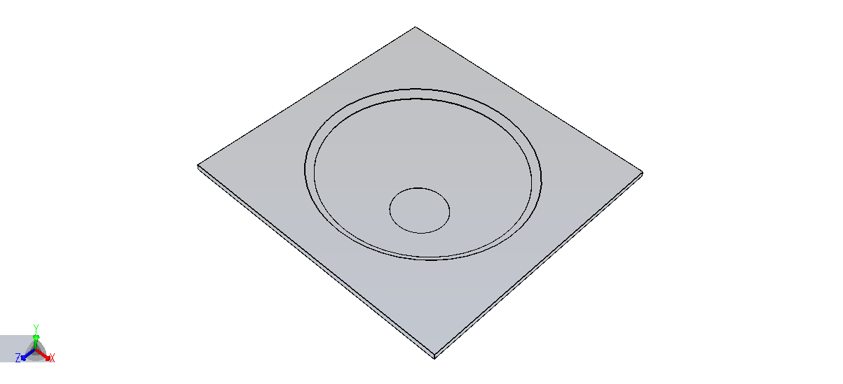 3.2. DESIGN OG PRODUKSJON AV FRONTPLATER 15 Design av frontplate C Frontplate C er en kvadratisk frontplate med sideflater på 195 mm og tykkelsen for hele frontplaten er 4 mm.
