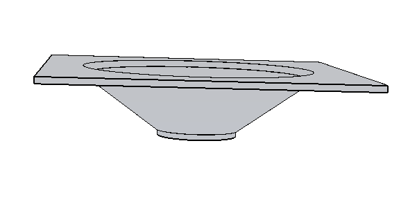 3D-skisser av frontplate C er vist i figur 3.6. Figur 3.6: 3D-skisser av frontplate C 3.2.