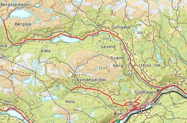 Områderegulering Nysetlie - Planbeskrivelse 6 2 PLANOMRÅDET, EKSISTERENDE FORHOLD 2.1 Beliggenhet og størrelse Planområdet ligger ved Flævassvegen, nordvest for Leveldbygda.