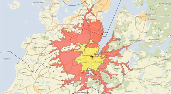 :nytt fra Geoinsight Kjøretidsanalyse i Stavanger-området Hvordan gjør vi det For å produsere beslutningsgrunnlag av høyeste kvalitet og pålitelighet, bruker vi verktøyet ArcGIS Business Analyst, som