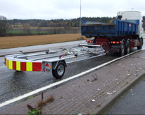 hengeren under transport til