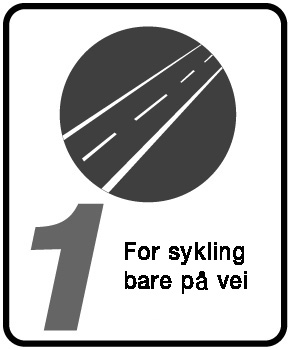 Meget god vei FORHOLD 1: Sykler designet for sykling på fast veidekke, der dekkene ikke mister bakkekontakten.