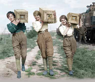 Velkommen! Verdenskrigen endret for mange kvinner deres muligheter og stilling i samfunnet. Flere deltok aktivt i arbeidslivet, også i tidligere maskuline yrker.
