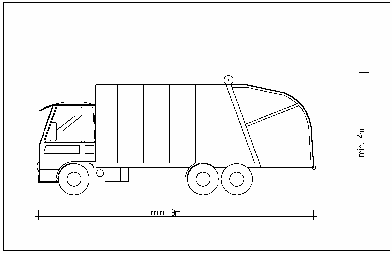 5. Atkomstveg og transportveg 5.1 Renovasjonskjøretøyet Renovasjonskjøretøy kan variere betydelig i størrelse og nyttelast.