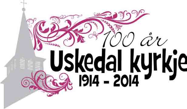 USKEDALSPOSTEN Side 40 Uskedal kyrkje er 100 år i 2014. Soknerådet har ei jubileumsnemnd som har sett saman eit flott og variert program for jubilemsåret.