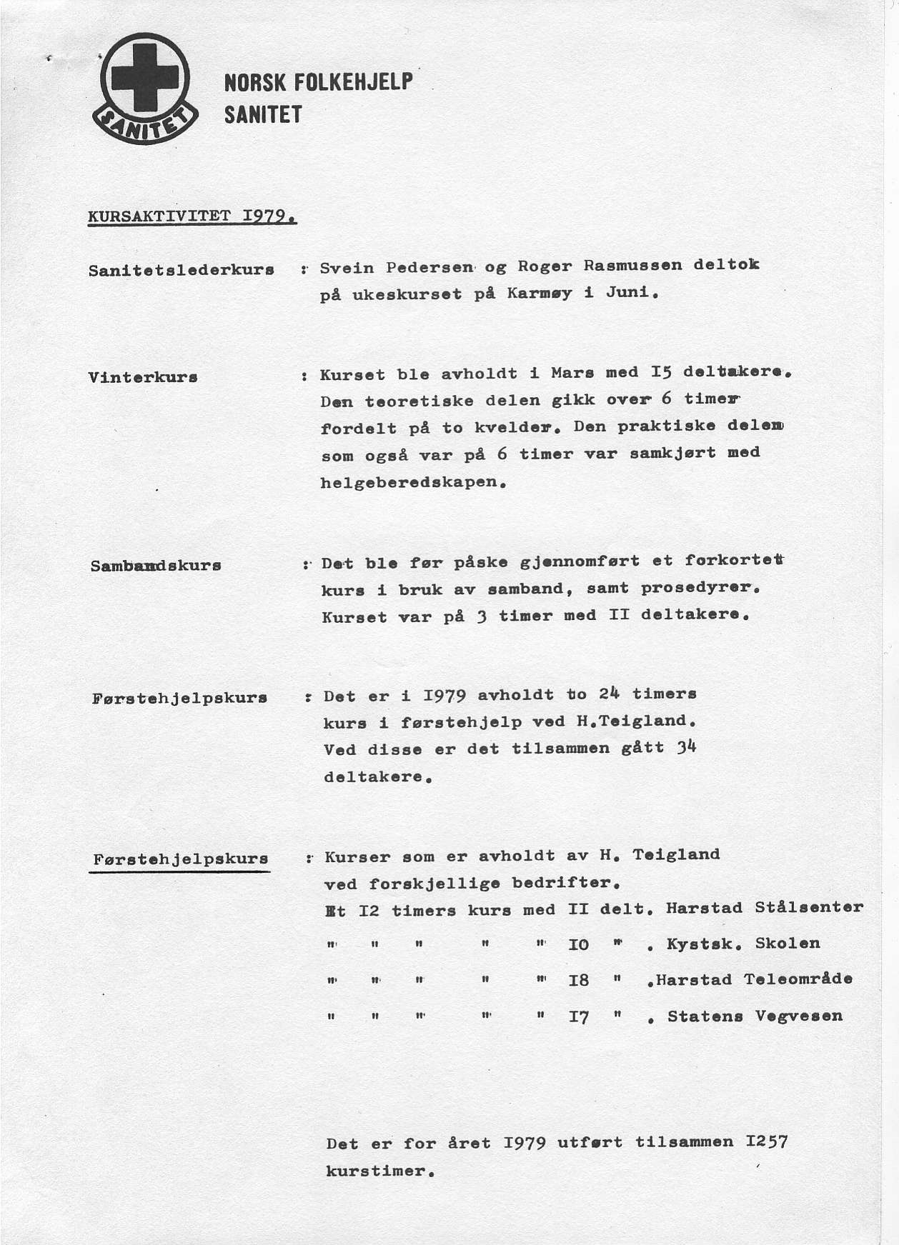 1{ORSK F ltkelijelp slliltet XURSAKT TVITE"T T979. Salrltc t s lcderkurt Svcln Pcdclscn'ot Rogca Rasnudran dcltol pe ukoskursat Pl Kar! ry I Junl. vt'rtarkura I(urs.t blc awho1dt I Mar. ncd I5 d.