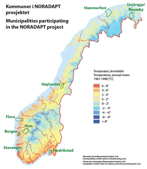 NORADAPT: Community Adaptation and Vulnerability in Norway Ett av få samfunnsfaglige prosjekter i det store forskningsprogrammet om klima (Klimaendringer og konsekvenser for Norge: NORKLIMA) Varighet