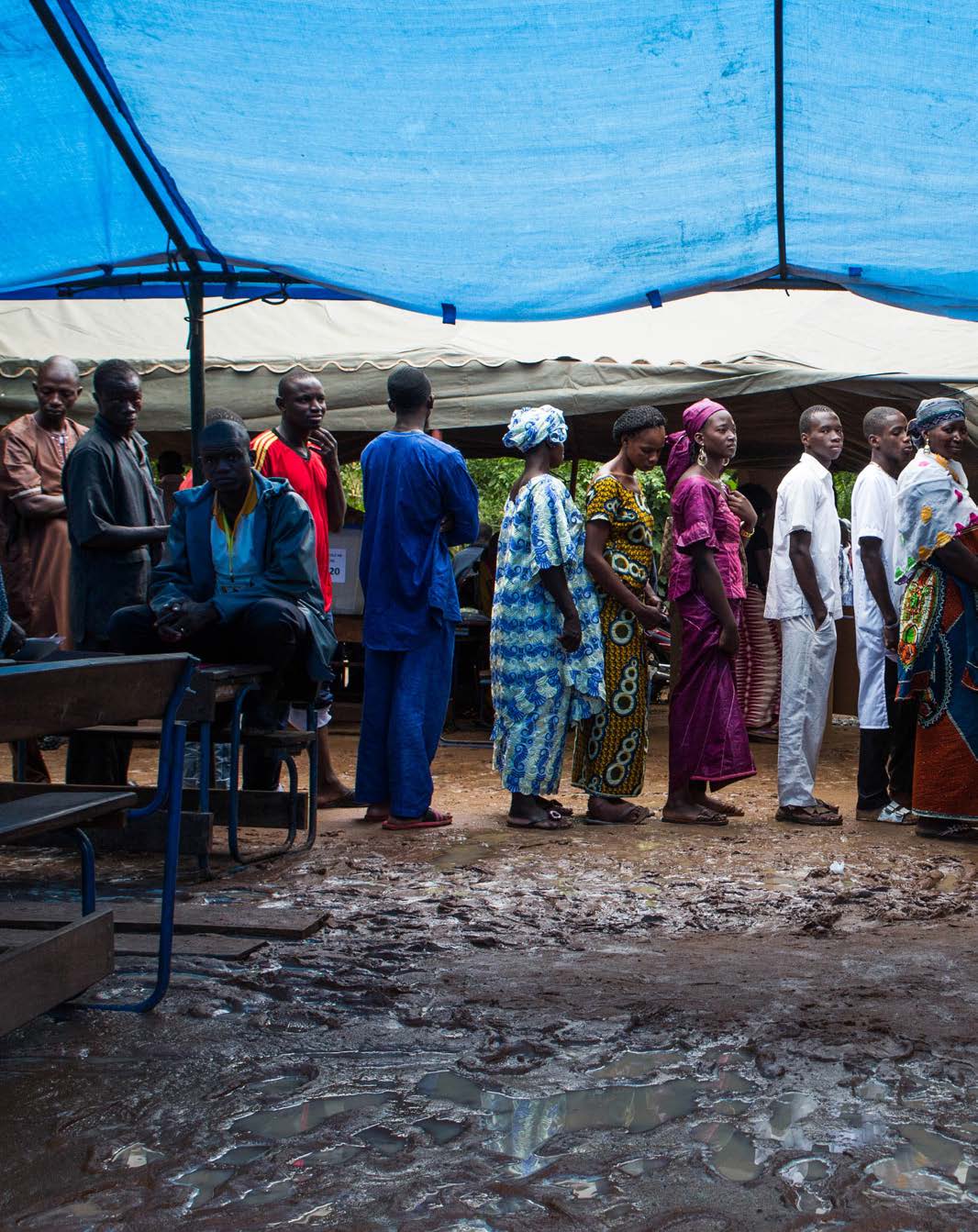 PRESIDENTVALG: Innbyggerne i Malis hovedstad Bamako strømmet til valglokale 11. august for å velge landets nye president.