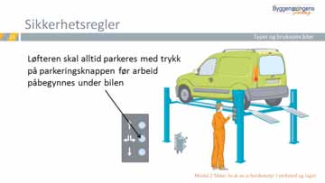 Modul 2: Arbeidsutstyr for bruk i verksted og lager Alle som skal benytte verksted- og