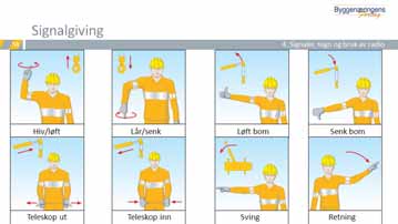 og/eller være signalgiver på bygg- og