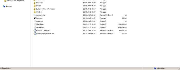 Standardvalget i Open Book lagrer skannede dokumenter på denne plasseringen: C:\OPENBK\Users\default\Library Det er mer hensiktsmessig at dokumentene lagres i en mappe under elevens hovedmappe.