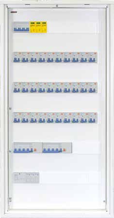 10 ÅR 11 FLEXIBOX 1 RAD H=225 B=400 D=70 1X18 MODULER KOMPONENTPAKKE MED 4 KURSER OG LASTBRYTER 990661 FLEXIBOX 2 RADER H=390B=400 D=70 2X18 MODULER KOMPONENTPAKKE MED 8