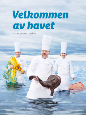 Velkommen av havet mer enn en kokebok I boka følges sju marine arter fra deres oppvekstområder, via fisker til tre dyktige kokker ved Rica Nidelven Hotel som lager smakfulle retter på hver sin måte,