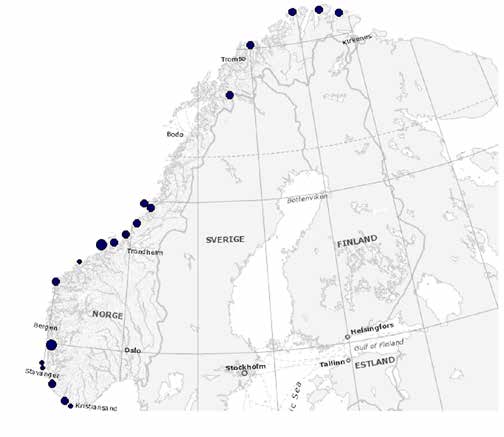 Hvor finner jeg vindkraft i Norge?