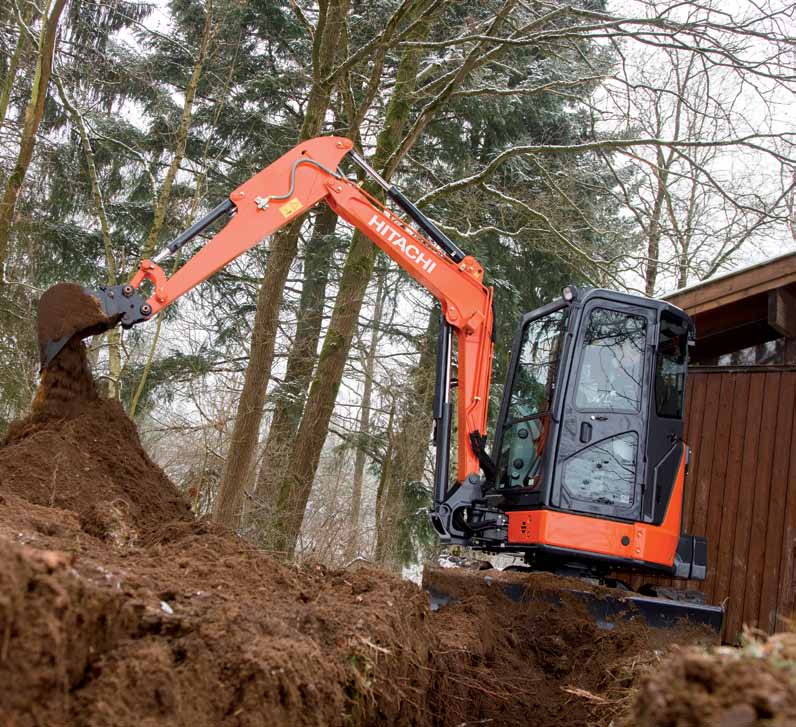 Og for å gi operatørene av Zaxis-minigraverne en enda bedre brukeropplevelse har Hitachi laget et mer komfortabelt førerhus.