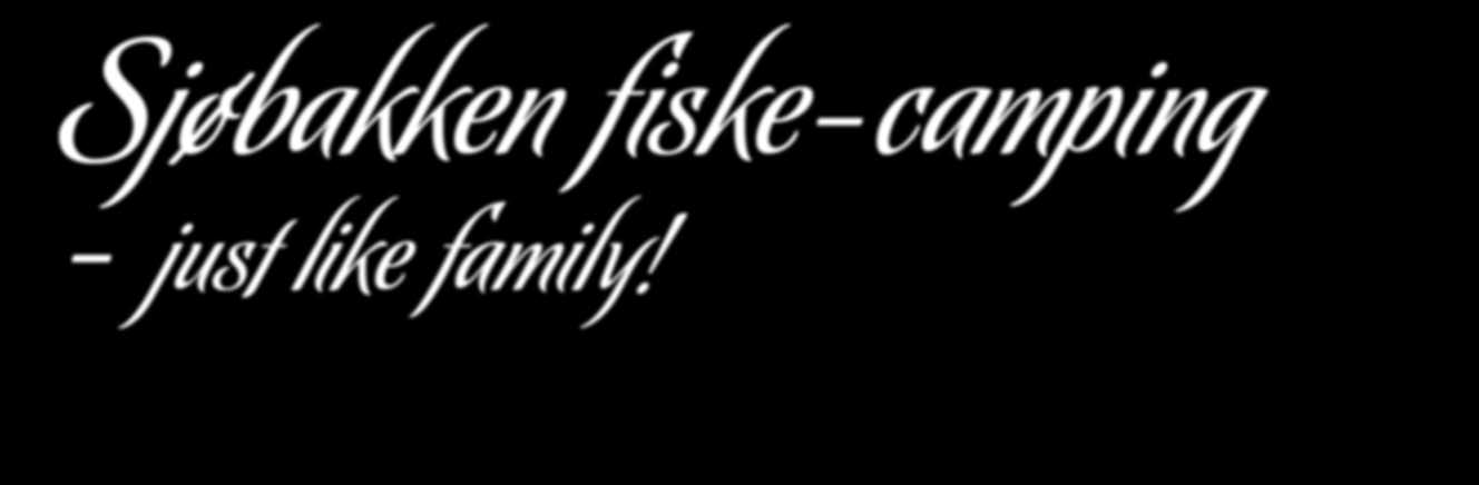 Sjøbakken fiske-camping just like family! Rigmor og Ole-Hermann Otting gjør alt de kan for at gjestene skal føle seg hjemme på Sjøbakken fiske-camping. I 2008 ble det 4.000 gjestedøgn.