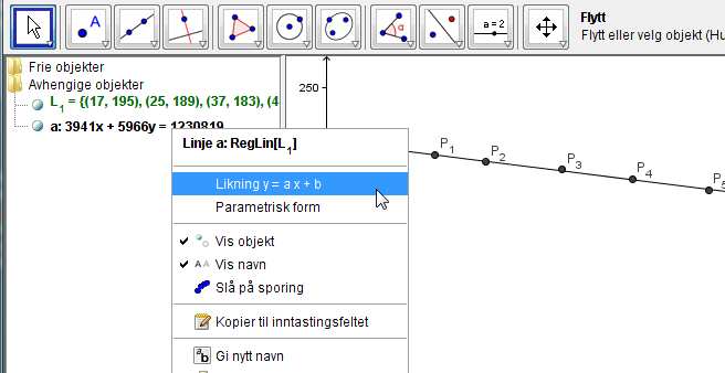 Oppgave 7 Samanhengen mellom kostnaden K(x) i kroner ved produksjon av en vare og tallet på produserte enheter x er gitt i tabellen nedenfor.