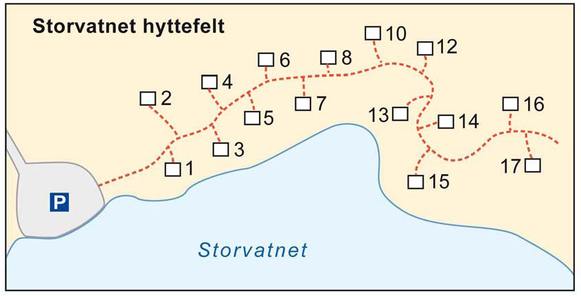 Er det en naturlig kai/brygge bruker en den, hvis ikke kan en velge å starte nummereringen fra nord på øya og nummerere medsols langs stranden etter avstandsprinsippet eller å bruke stier som finnes.