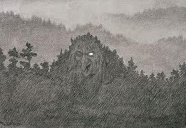 Særlig Theodor Kittelsen var dyktig til å få frem dette i mange av sine illustrasjoner. Prøv fantasien din selv.