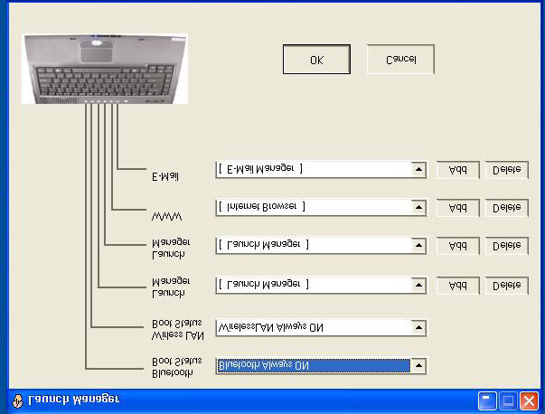 53 Systemprogramvare Maskinen leveres med følgende programvare: Microsoft Windows operativsystem. Oppsettverktøy for maskinvare-bios. Systemverktøy, drivere og programvare for applikasjoner.