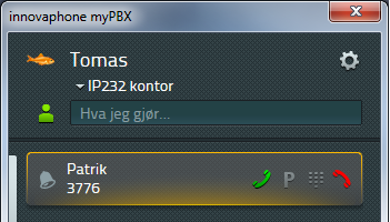 Konfigurasjon Dersom du enda ikke har konfigurert mypbx for oppkobling mot sentralen, les først kapittelet om Konfigurasjon i slutten av denne veiledningen.