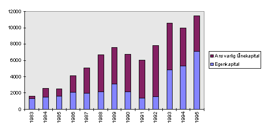 Ansvarlig lånekapital og egenkapital i