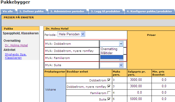 MVA for tillegg kaluleres på samme måte som for pakker og prisstrukturer. (For de som benytter negative tillegg til prising, vil summen av det negative tillegget regnes som en rabatt på bestillingen.