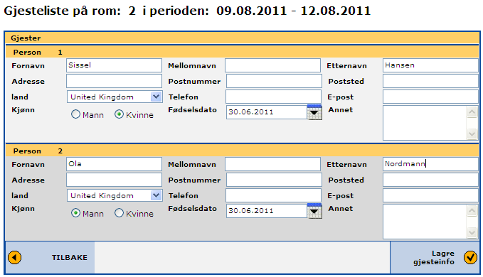 Bookingmail - Åpner varsler og bekreftelser som er sendt ut.