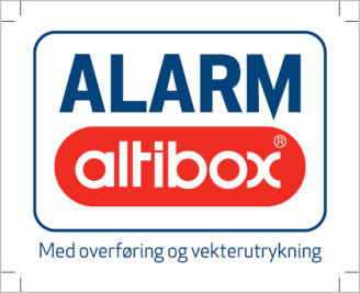 Innbruddsalarm+ Med basis i standard Altibox innbruddsalarm Alarm med kobling mot døgnovervåket alarmstasjon med