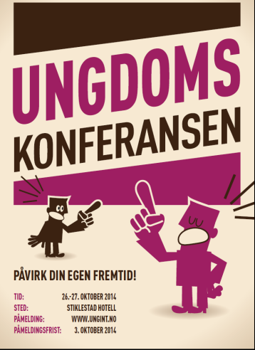 RESULTAT FRA UNGDOMSKONFERANSEN Ungdomskonferansen 2014 ble gjennomført på Stiklestad, Verdal 26. 27. oktober. Her er oppsummering av spørsmål til Spørretimen og prosessarbeidet.