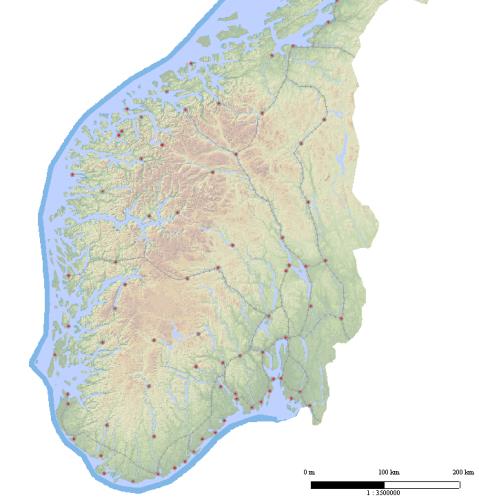 RUTLEDAL LINDÅS EGERSUND ÅLESUND ULSTEINVIK FØRDE KYRKJEBØ DALEKVAM FLEKKEFJORD NAMSOS LERKENDAL TRONDHEIMSTEINKJER LEVANGER AURE KYRKSÆTERØRA TRONDHEIM KRISTIANSUND ORKANGER LEVANGER RENSVIK