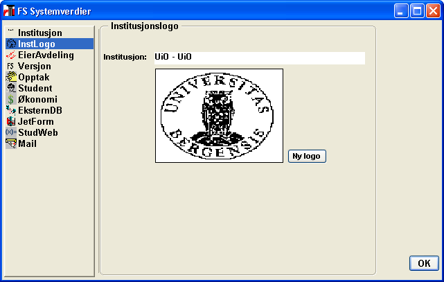 InstLogo Dette er ikke i bruk. (Logo til institusjonen kan velges her.