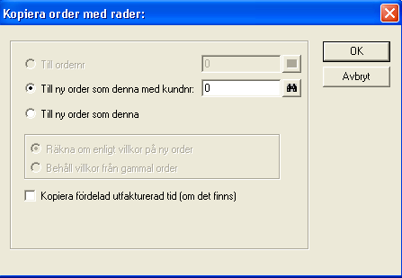 3.5. Kopiere ordre / ordrelinjer Det er flere muligheter for å kopiere ordre i MekoEasy. I eksempelet vist nedenfor har vi hentet fram en ordre som er fakturert.