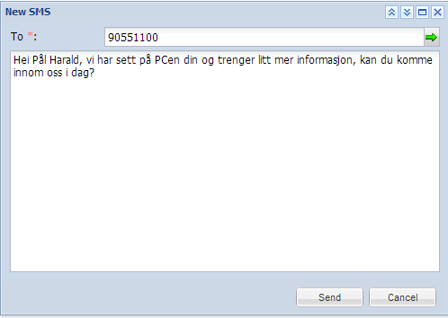 SMS Gjør helpdesken enda mer smidig ved hjelp av SMS.