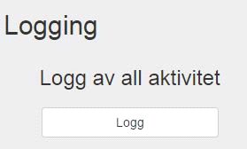 Brukerveiledning KONTROLLPANEL LOGGING Figur 75: Vis databaselogg LOGG DEL 1 Logg Her vil du komme til en liste som inneholder alt