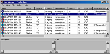 TESTING AV PERSONLIGE BRANNMURER Programmet var enkelt å installere og krevde ingen spesielle konfigurasjoner for å komme i gang.