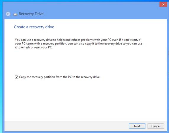 3. Klikk pårecovery (Gjenoppretting) > Create a recovery drive (Opprett en gjenopprettingsplate). 4.