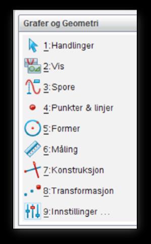 Geometri - enkel konstruksjon I TI-Nspire CAS kan du konstruere geometriske figurer og utføre ulike målinger og beregninger av disse.