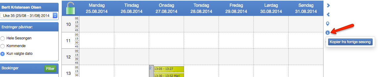 Legger jeg Timeplan? Hvis du er superbruker velger du den ønskede lærer og klikker enten Start Legg Timeplan, eller på - ikonet.